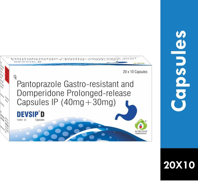 Pantoprazole 40mg and Domperidone 30mg Capsule