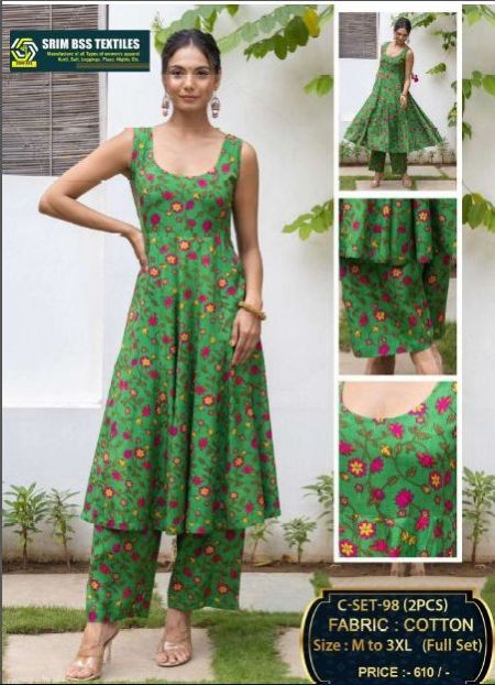 Ladies Elegant Cotton Suit Set