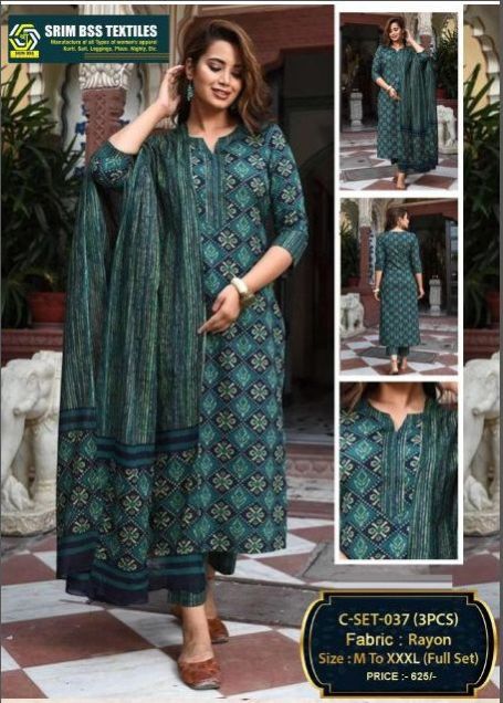 Ladies Elegant Rayon Suit Set