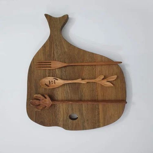 Fish Shaped Wooden Chopping Board