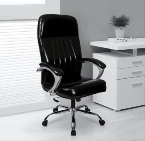 Black Leatherette Sun High Back Executive Chair