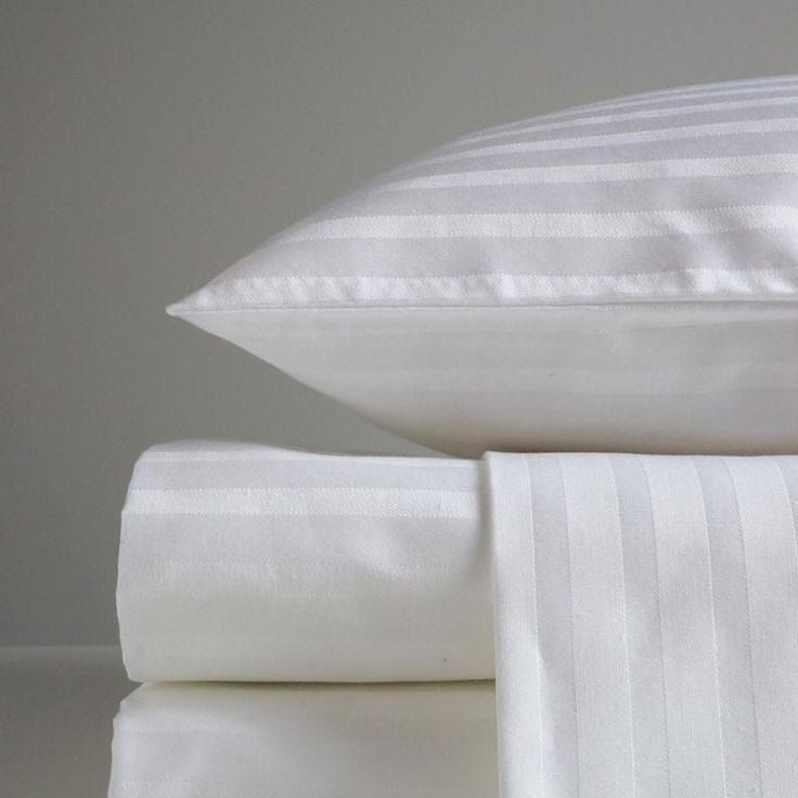 Plain Satin Stripe Bed Sheet