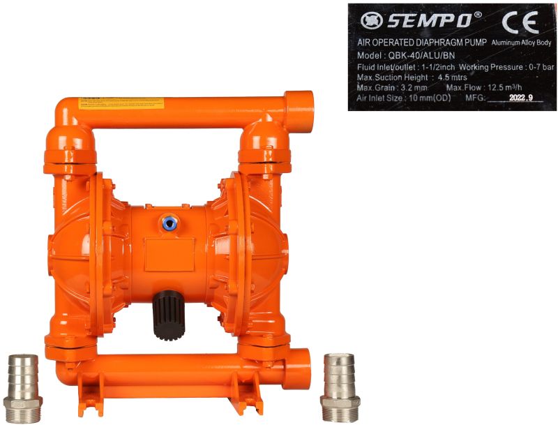 Sempo DP40 Pneumatic Diaphragm Pump IMPA 591602 &AMP;ndash; 1.5&AMP;quot; Aluminium/Buna-N