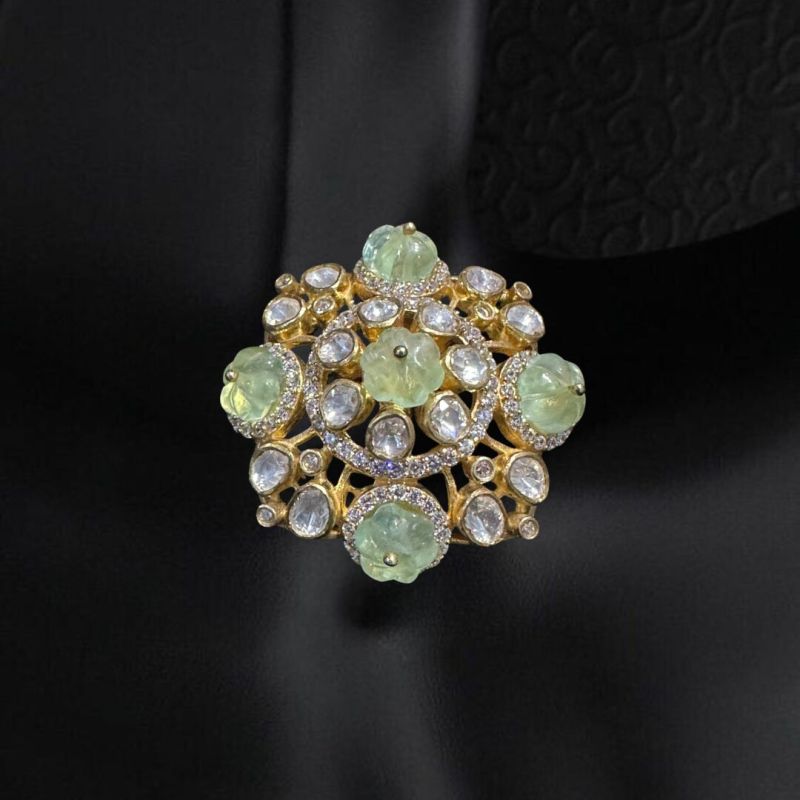 Greenish Floral Ring