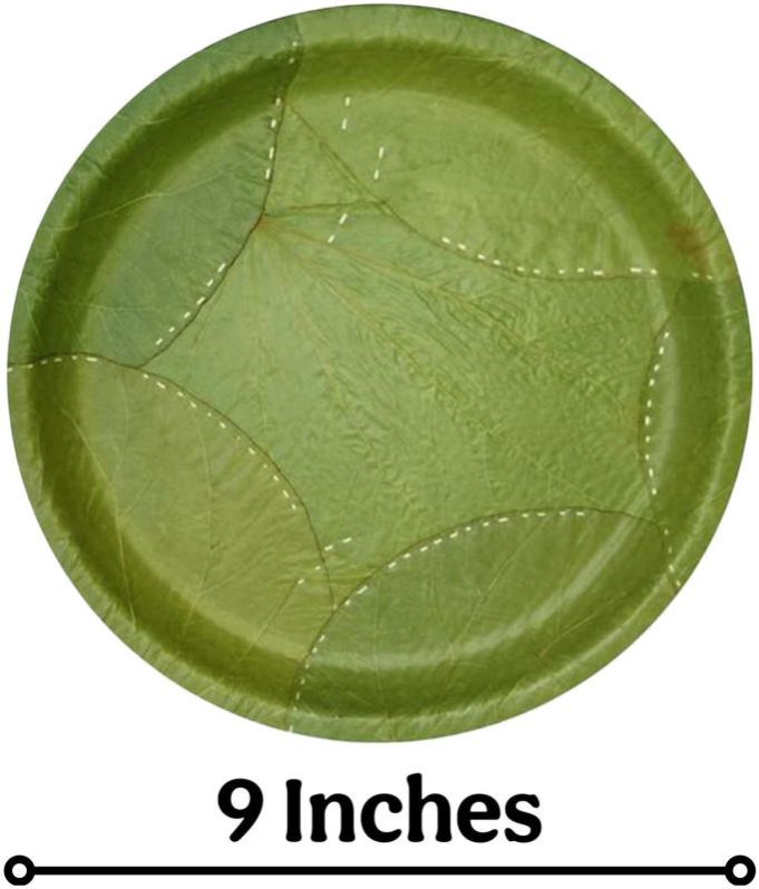 9" Siali Leaf Breakfast / Tiffin Plate