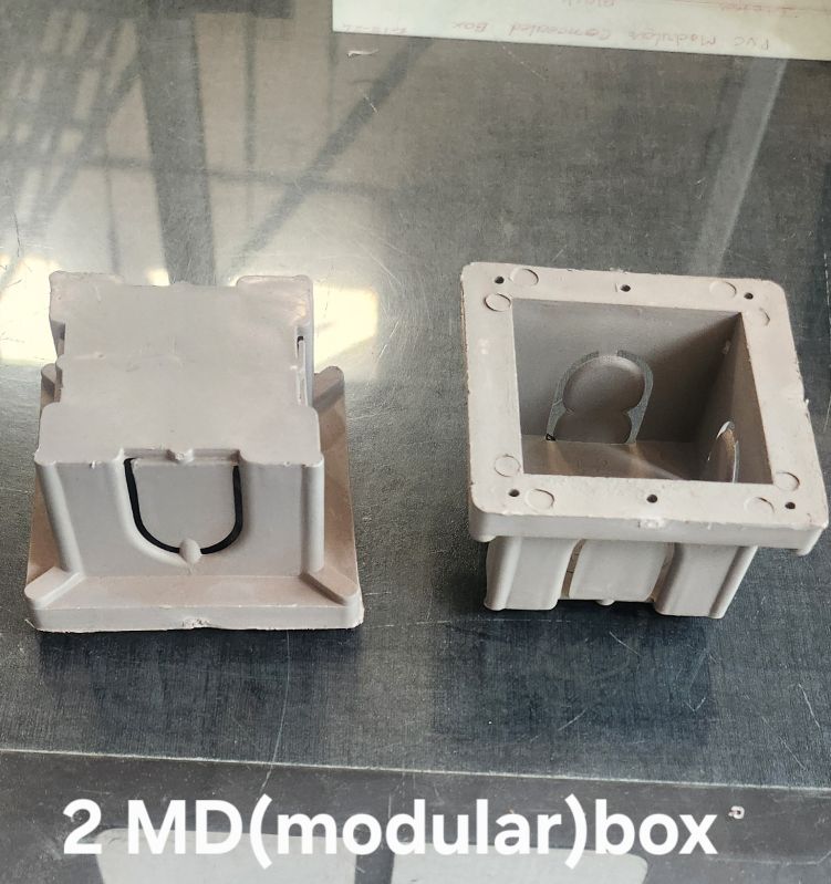 Grey 2 Modular PVC Concealed Box