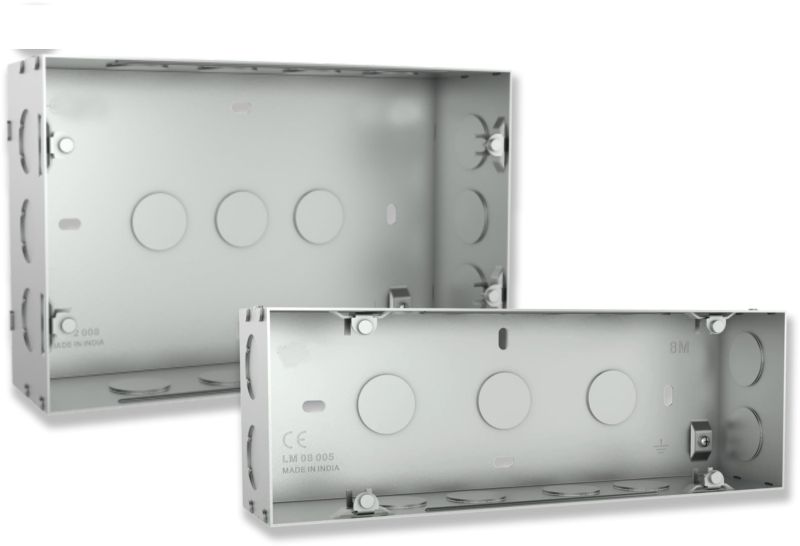 Grey 16 Modular PVC Concealed Box