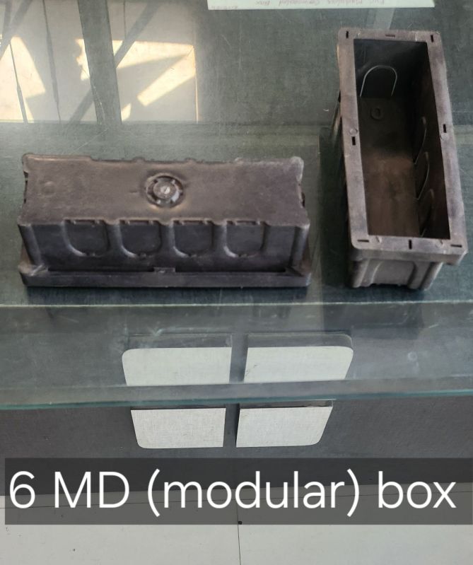 Grey 6 Modular PVC Concealed Box