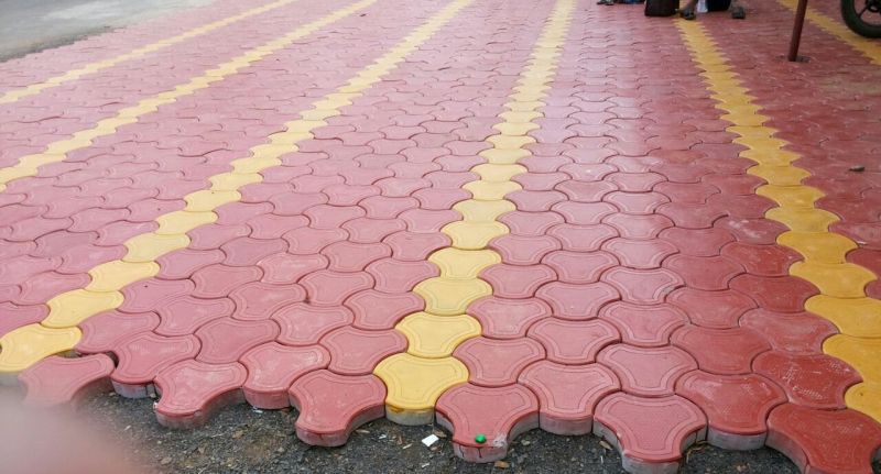 Red & Yellow Interlocking Paver Block