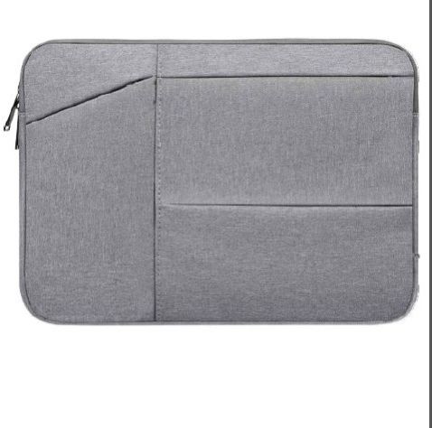 Light Grey Polyester Laptop Sleeve Bag