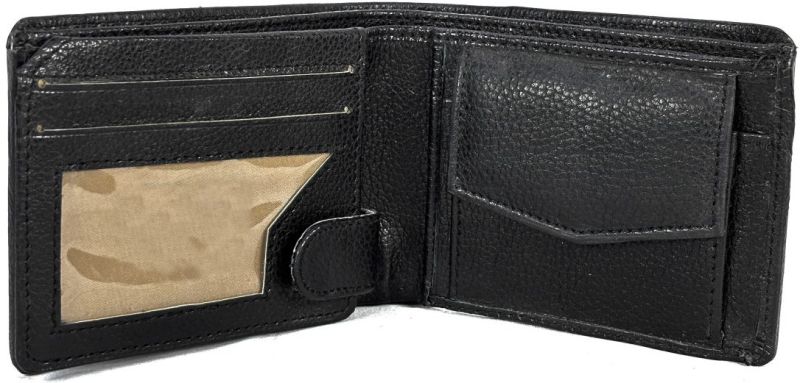 Mens Black Leather Wallet