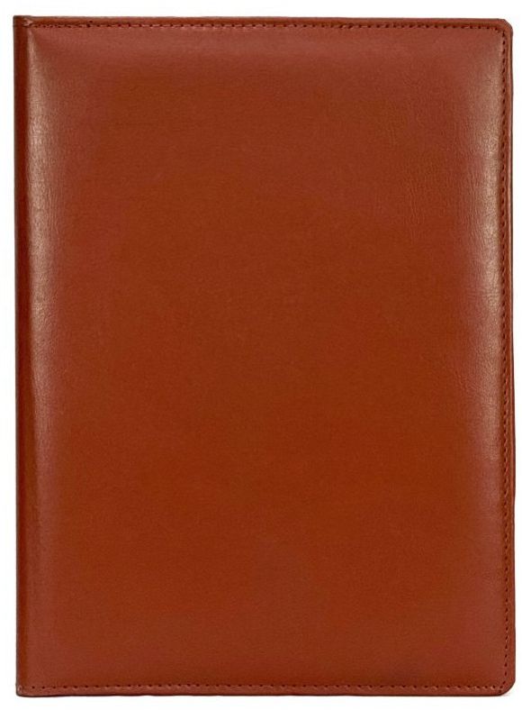 Plain Brown Leather File Folder