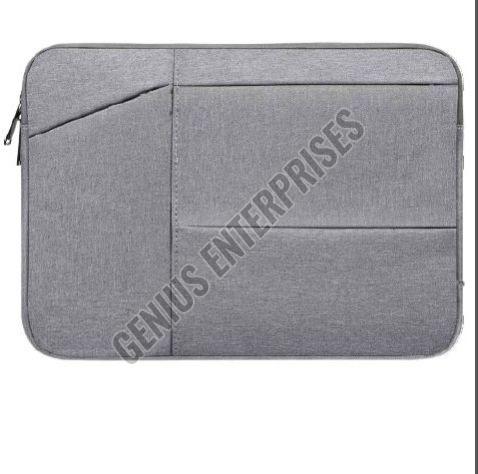 Light Grey Polyester Laptop Sleeve Bag
