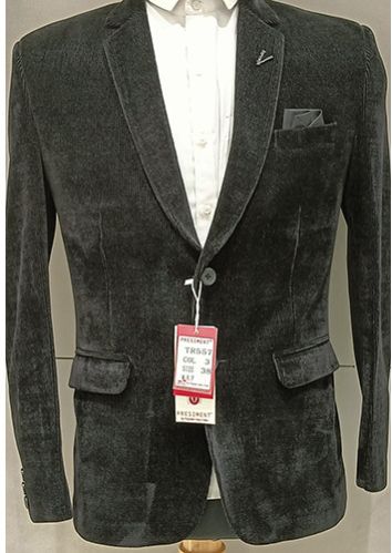 Black Party Wear Mens Velvet Blazer