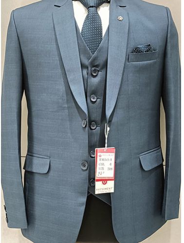 Full Sleeve Party Wear Mens Three Piece Suit