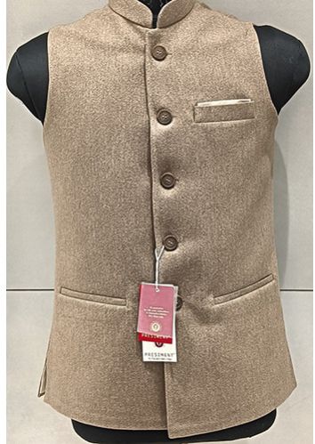 Mens Golden Brown Nehru Jacket