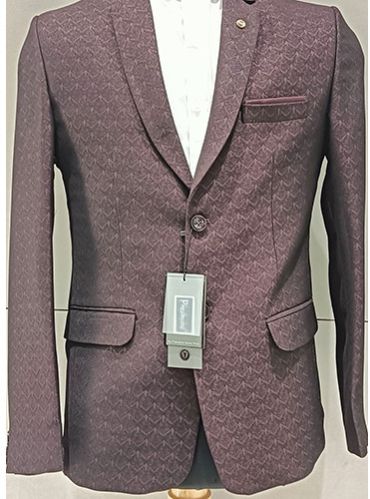 Mens Light Wine Party Wear Blazer