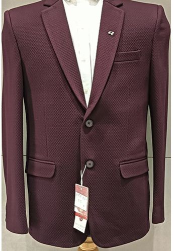 Mens Maroon Party Wear Blazer