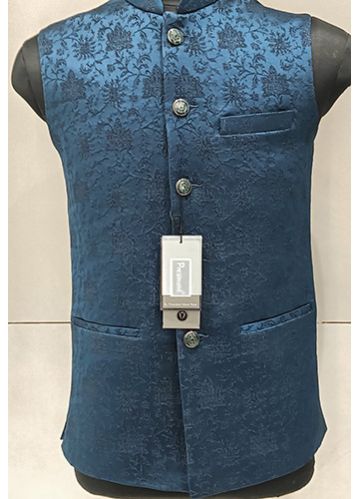 Mens Navy Blue Nehru Jacket