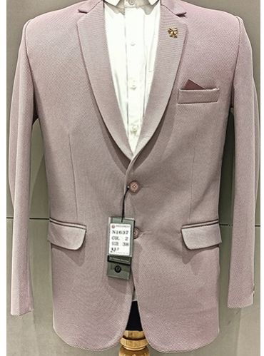 Party Wear Mens Light Pink Blazer