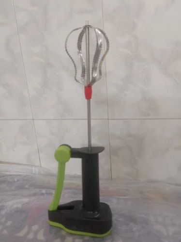 Manual SS Hand Mixer Blender, Color : Green & Black for Kitchen Use