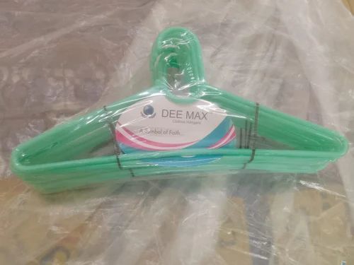 Plain Plastic Clothes Hanger, Color : Green Modern