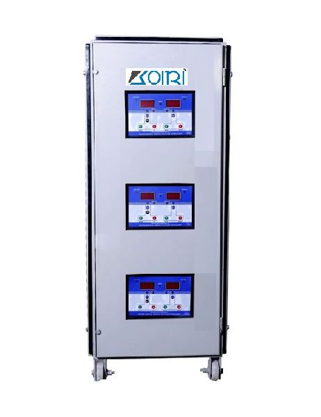 Koiri 15 KVA 3 Phase Copper Wound Servo Voltage Stabilizer (340-460V)- Natural Air Cooled