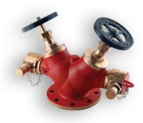 Stainless Steel Double Outlet Landing Valve