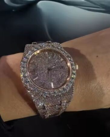 High-Quality Luxury Fully Automatic Moissanite Diamond Watch