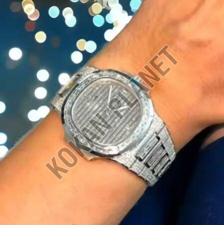 limited edition platonic diamond fully iced-out hip hop watch