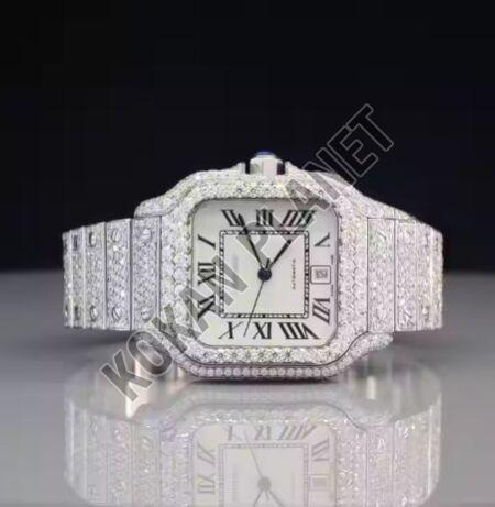 Mens Customized 40mm Moissanite Iced Luxury Sport Watch