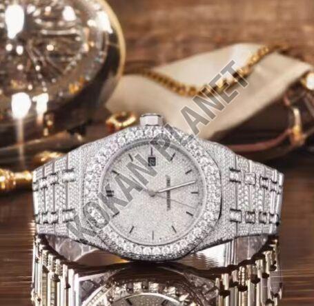 Mens Exclusive Moissanite Iced Out Watch