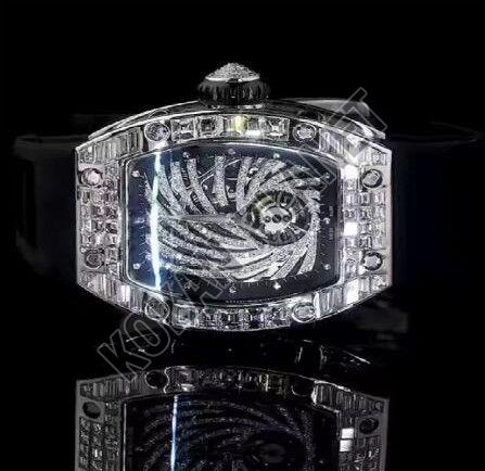 Mens High-End Moissanite Diamond Iced Out Watch