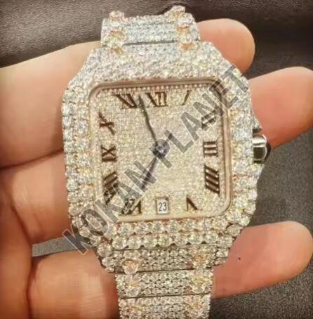 Mens Limited Edition VVS Moissanite Diamond Watch