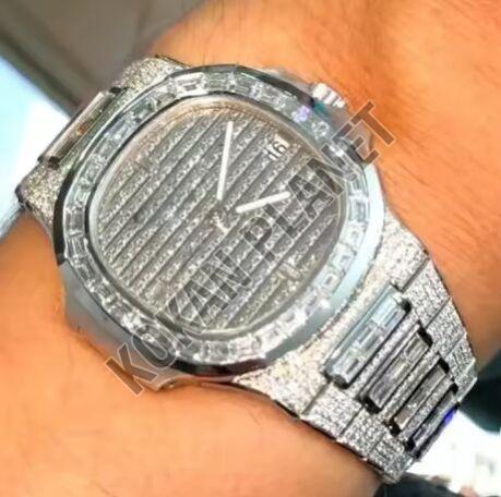 Mens New Arrival Fully Iced Out Automatic Hip Hop Luxury Watch