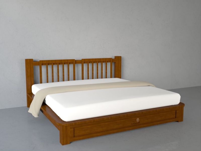 Burma Teak Wood Bed