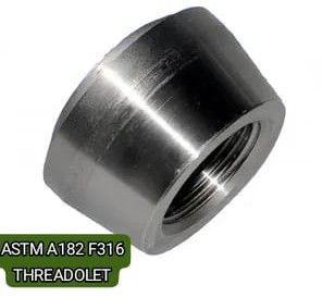 PANKH Stainless Steel Polished ASTM A182 F316 THREADOLET