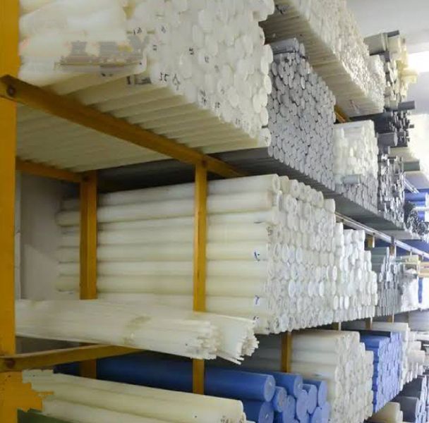 Polypropylene White PP Rod 0-50mm, 50-100mm, Length : 50-100cm