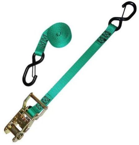 Green Polyester Safety Ratchet Strap, Thickness : 0-2mm