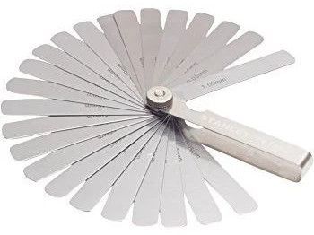 Polished Stainless Steel Feeler Gauge, Color : Silver