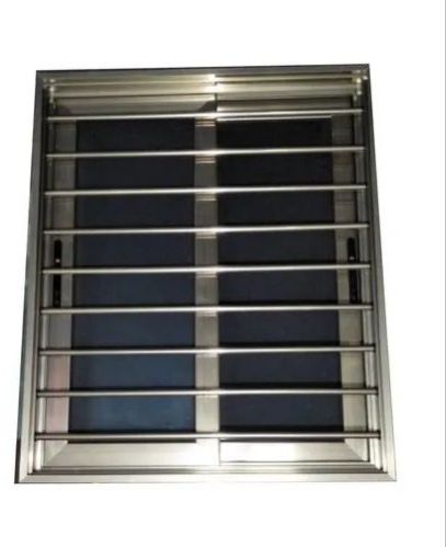 Sliding Plain Aluminium Domal Grill Window