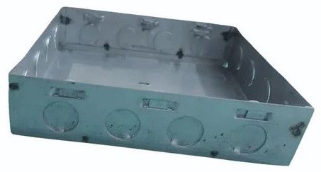Galvanized Iron 18 Module GI Modular Electrical Box, Color : Grey