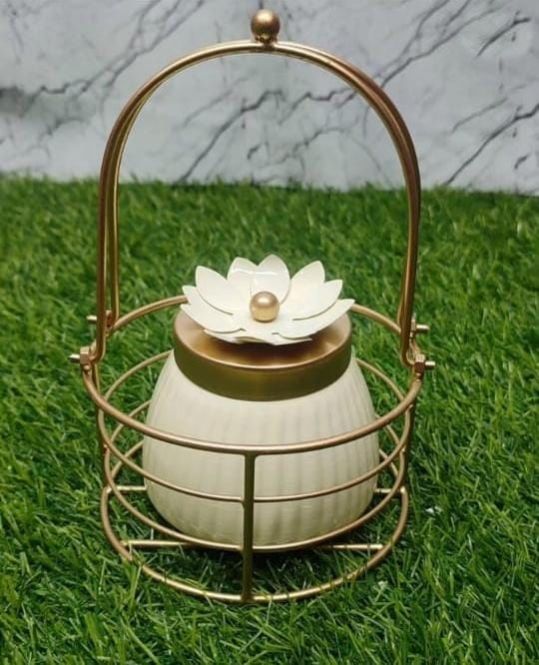 Iron Metal Basket Jar Set