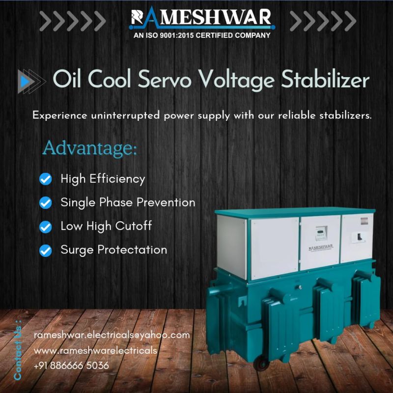 Three Phase Oil Cooled Servo Stabilizers