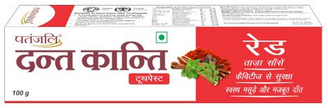 Natural Laung Patanjali Dant kanti Red Toothpaste 100g