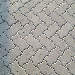 Plain Cement Glossy Finish Paver Block, Color : Multicolor for Flooring