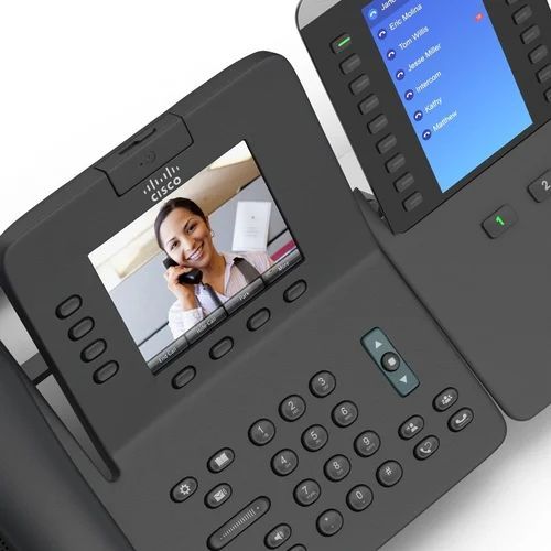 PVC Cisco TP 8945 IP Telephone, Color : Black