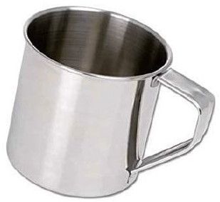 10 Cm Stainless Steel Single Wall Mug