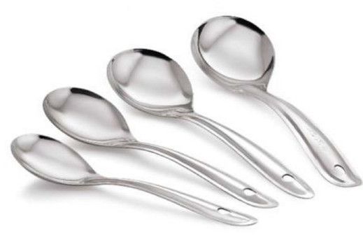 197 X 56 mm Silver Stainless Steel Super Plus Oval Serving Spoon