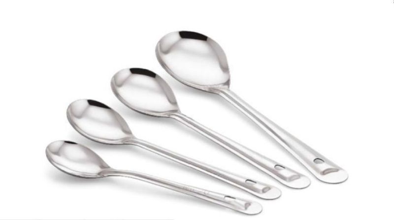 229 X 63 mm Silver Stainless Steel Super Plus Oval Serving Spoon